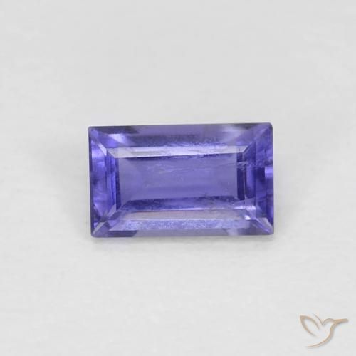 0,28 ct Iolith im Baguetteschliff, 5 x 3,1 mm aus Madagaskar, Photo A