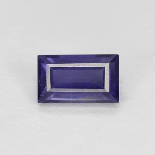 Iolite Violet baguette facet 0,31 ct de Madagascar, dimension 5,1 x 3mm, pierre gemme naturelle Non traité, pureté VS, 1 pièce Iolite de couleur Pourpre bleuté foncé, dureté Mohs de 7 à 7.5 convient aux bijoux de tous les jours, pierre de sagesse, Photo A