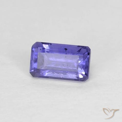 0.30 ct Violet Iolite Stone, Natural Iolite in Octagon Step Cut Shape for Sale