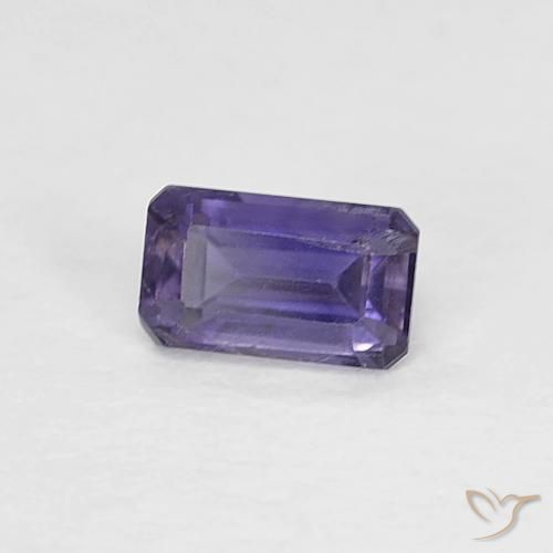 0.31 ct Violet Iolite Stone, Natural Iolite in Octagon Step Cut Shape for Sale