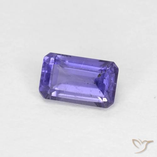 0.28 ct Violet Iolite Stone, Natural Iolite in Octagon Step Cut Shape for Sale