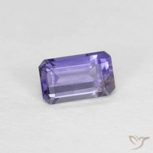 0.27 ct Violet Iolite Stone, Natural Iolite in Octagon Step Cut Shape for Sale
