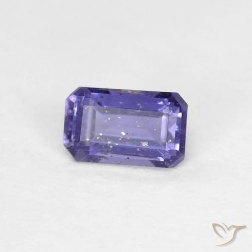 0.27 ct Violet Iolite Stone, Natural Iolite in Octagon Step Cut Shape for Sale
