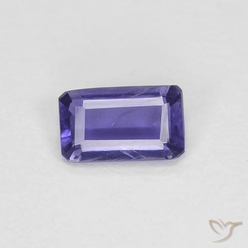 0.2 ct Octagon Cut Iolite, 5.2 x 3.1 mm From Madagascar, Photo A