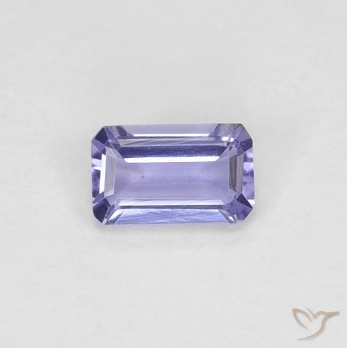 0.21 ct Violet Iolite Stone, Natural Iolite in Octagon Step Cut Shape for Sale