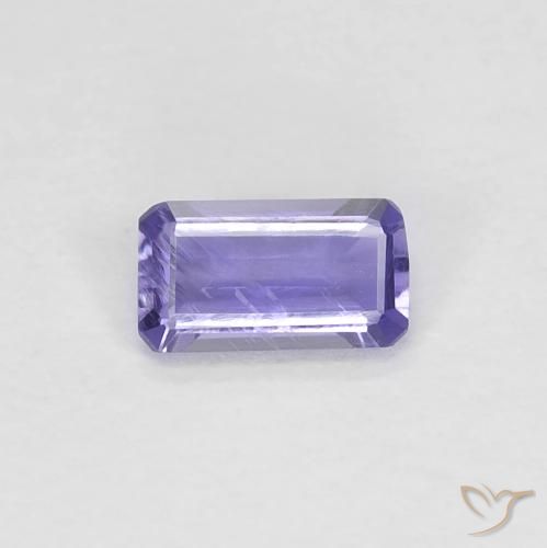 0.23 ct Octagon Cut Iolite, 5 x 2.8 mm From Madagascar, Photo A