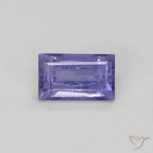 0.33 ct Baguette Cut Iolite, 5 x 3.1 mm From Madagascar, Photo A