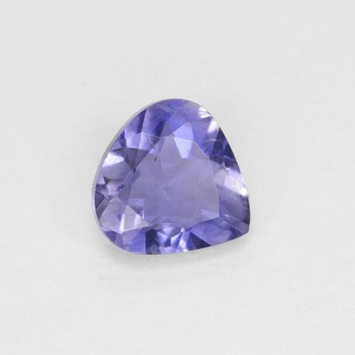 Iolita Corte en forma de pera de 0,33 ct de Brasil, Dimensión 5 x 5mm, Claridad VS, Piedra preciosa natural No tratado, 1 pieza de Iolita en color Azul plateado, Dureza Mohs de 7 - 7.5 Adecuado para joyas de uso diario, Photo A