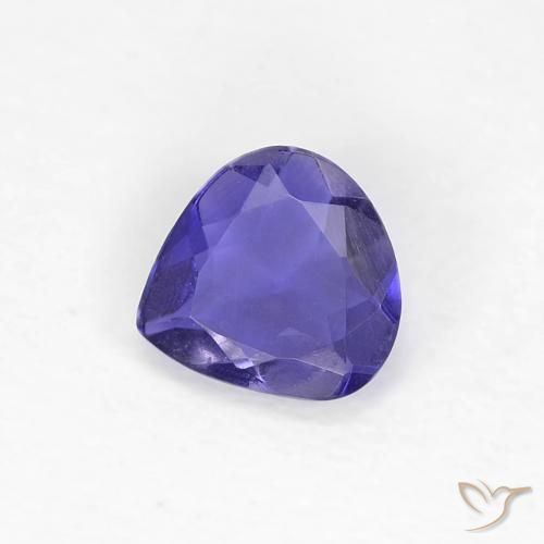 Iolite Pourpre bleuté foncé Poire 0,3 ct du Brésil, Dimension 5,1 x 5mm, Pierre gemme naturelle Non traité, pureté vvs, 1 pièce de iolite pear facet, dureté de Mohs de 7 à 7.5 convient aux bijoux de tous les jours, pierre de sagesse, Photo A