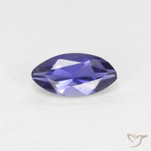 0.24 ct Marquise Cut Iolite, 5.8 x 3 mm From Brazil, Photo A