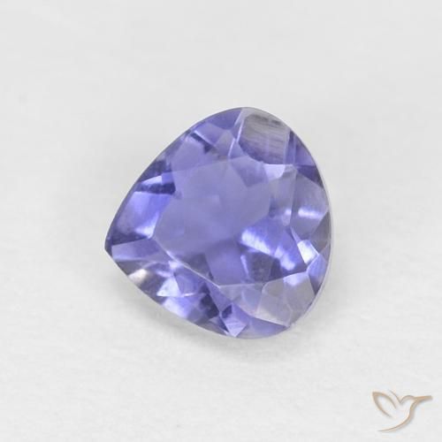 0.24ct Natural Deep Purple Iolite, Pear Shape, VVS-VS