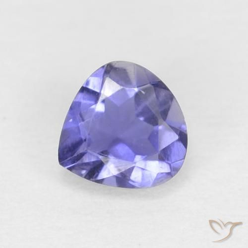 0.24 ct Violet Iolite Stone, Natural Iolite in Pear Facet Shape for Sale