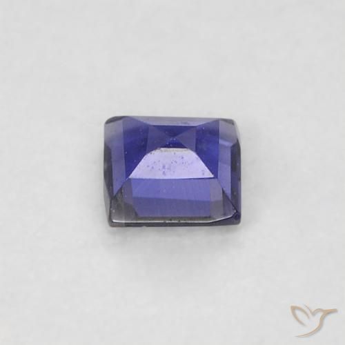 Iolite Gemstone in 3 x 3 mm (calibrated) Size for Sale, Iolite Stone in Dark Bluish Purple Color