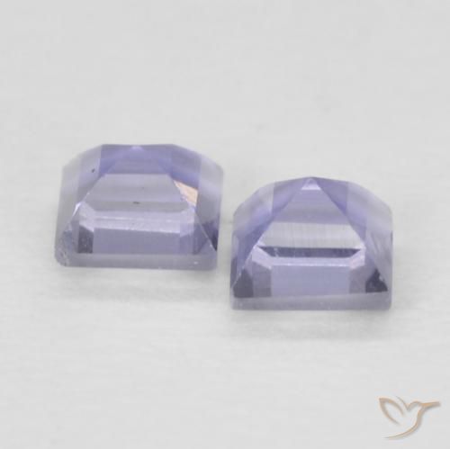Iolite Gemstones in 2.7 x 2.6 mm Size for Sale, Iolite Stones in Dark Bluish Purple Color