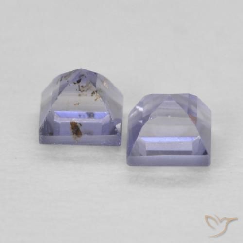 Iolite Gemstones in 2.7 x 2.5 mm Size for Sale, Iolite Stones in Silverish Blue Color