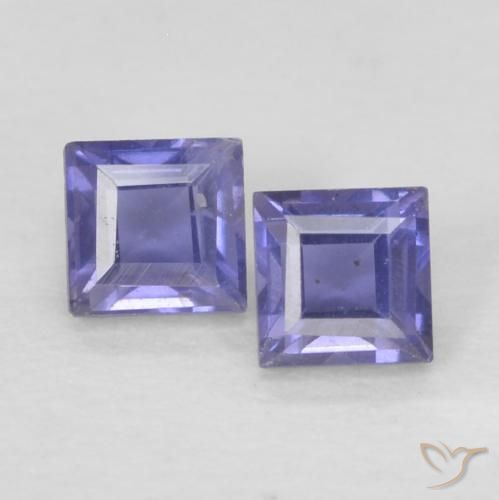 0.19ctw Natural Deep Purple Iolite, Square, VS