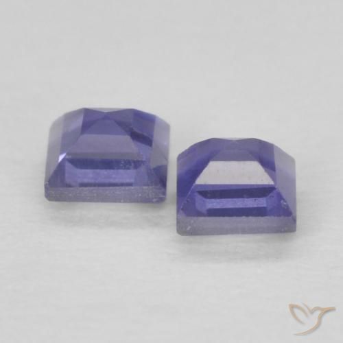 Iolite Gemstones in 2.6 x 2.5 mm Size for Sale, Iolite Stones in Deep Purple Color