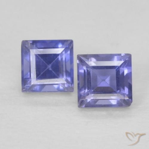 0.22ctw Natural Deep Purple Iolite, Square, VS