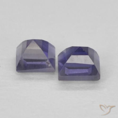 Iolite Gemstones in 2.6 x 2.6 mm Size for Sale, Iolite Stones in Deep Purple Color
