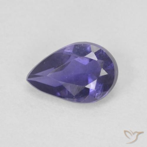 0.3 ct Pear Cut Iolite, 5.6 x 3.8 mm From Madagascar, Photo A