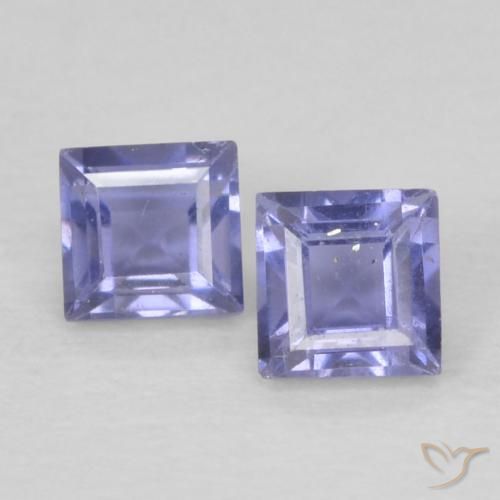 0.2 ct Square Cut Iolite, 2.7 x 2.7 mm From Madagascar, Photo A