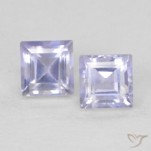 0.22 ct Square Cut Iolite, 2.7 x 2.6 mm From Madagascar, Photo A