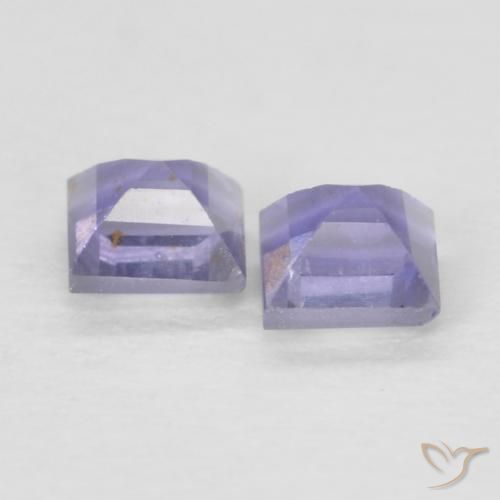 Iolite Gemstones in 2.6 x 2.6 mm Size for Sale, Iolite Stones in Silverish Blue Color