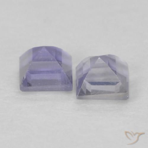 Iolite Gemstones in 2.6 x 2.6 mm Size for Sale, Iolite Stones in Light Purplish Blue Color