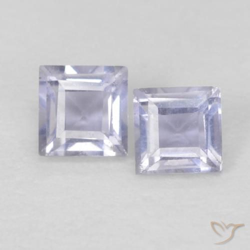 0.18 ct Square Cut Iolite, 2.7 x 2.6 mm From Madagascar, Photo A