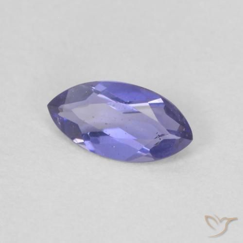 0.15 ct Violet Iolite Stone, Natural Iolite in Marquise Facet Shape for Sale