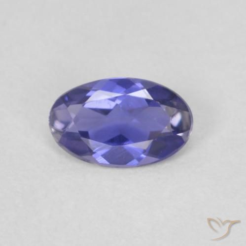 0.14 ct Oval Cut Iolite, 4.7 x 3 mm From Madagascar, Photo A