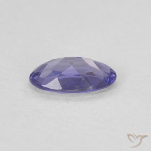 Iolite Gemstone in 4.7 x 3 mm Size for Sale, Iolite Stone in Dark Bluish Purple Color