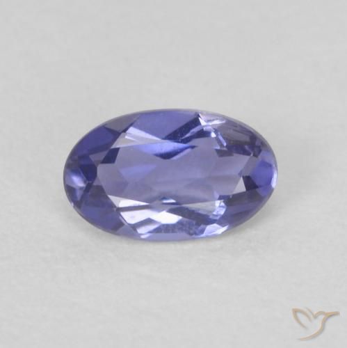 0.16 ct Oval Cut Iolite, 4.6 x 2.9 mm From Madagascar, Photo A