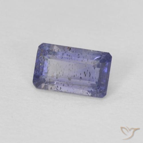 0.25 ct Violet Iolite Stone, Natural Iolite in Octagon Step Cut Shape for Sale