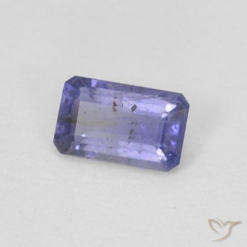 0.24 ct Violet Iolite Stone, Natural Iolite in Octagon Step Cut Shape for Sale