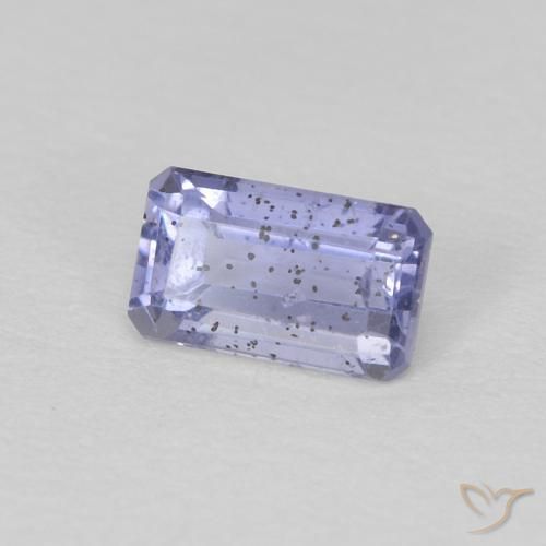 0.32 ct Violet Iolite Stone, Natural Iolite in Octagon Step Cut Shape for Sale