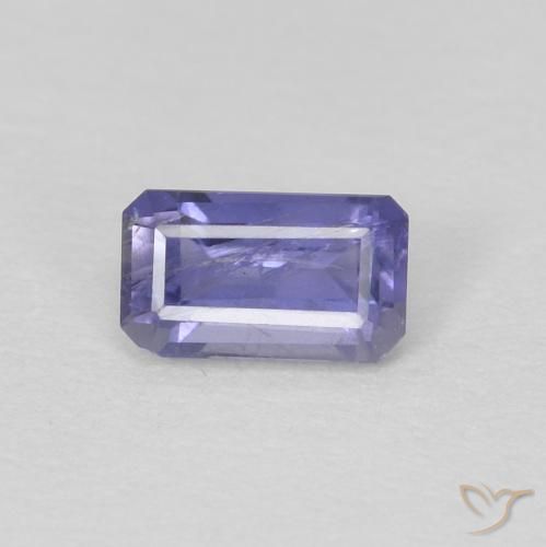 0.27ct Natural Bluish Violet Iolite, Emerald Cut, VS-SI