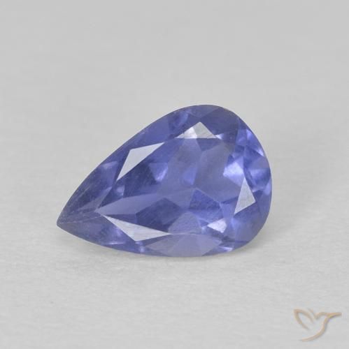 0.35 ct Pear Cut Iolite, 6 x 4.1 mm From Madagascar, Photo A
