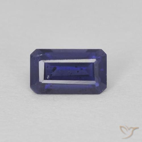 0.28 ct Blue Iolite Gemstone, Iolite Gem in Octagon Step Cut Shape for Sale.