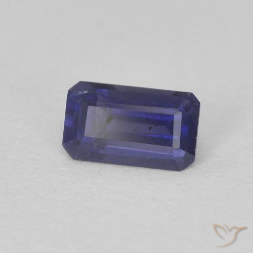 0.28 ct Blue Iolite Stone, Natural Iolite in Octagon Step Cut Shape for Sale