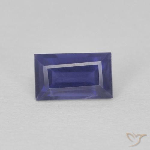 0.29 ct Baguette Cut Iolite, 4.9 x 3 mm From Madagascar, Photo A