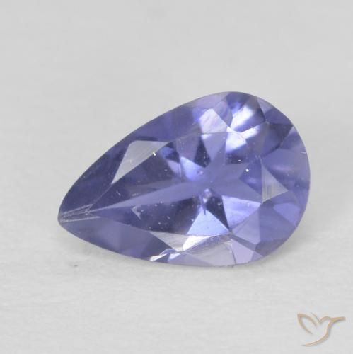 0.33 ct Pear Cut Iolite, 6.2 x 4.2 mm From Madagascar, Photo A