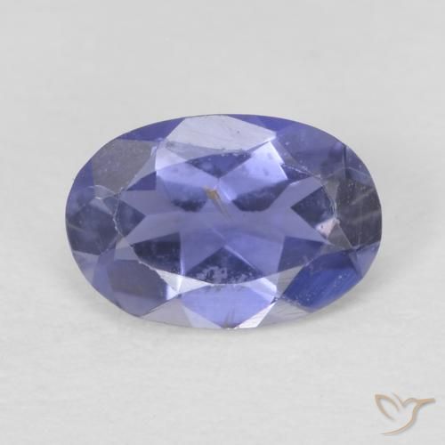 0.33 ct Oval Cut Iolite, 6 x 4.1 mm From Madagascar, Photo A