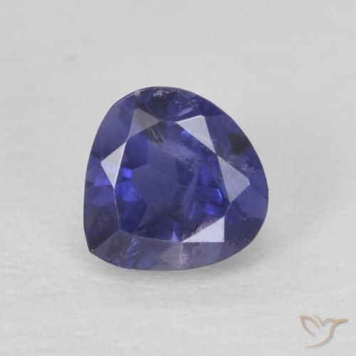0.28 ct Pear Cut Iolite, 4.1 x 4.1 mm From Madagascar, Photo A