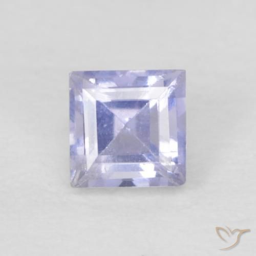 0.15ct Natural Very Light Violet Iolite, Square, VVS-VS