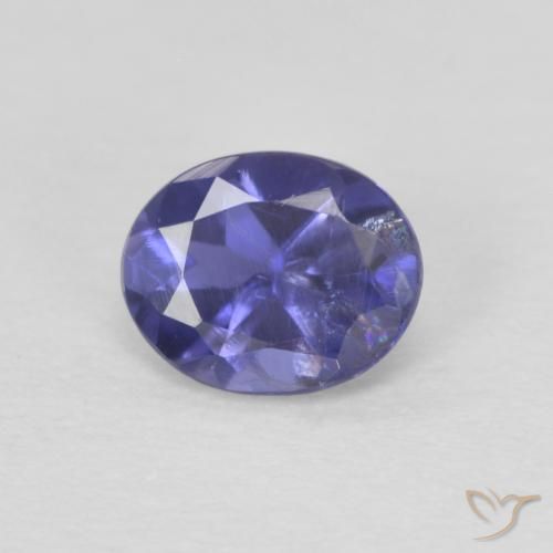 Iolite Violet Ovale 5 x 4mm de Madagascar, poids de 0,3 ct, pierre gemme naturelle Non traité de pureté vs-si, 1 pièce de iolite oval facet, couleur : Violet foncé, dureté de Mohs de 7 à 7.5 convient aux bijoux de tous les jours, pierre de sagesse, Photo A