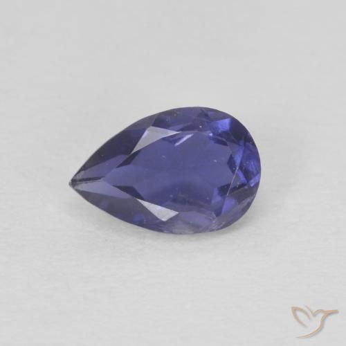 0.33 ct Pear Cut Iolite, 5.8 x 3.9 mm From Madagascar, Photo A