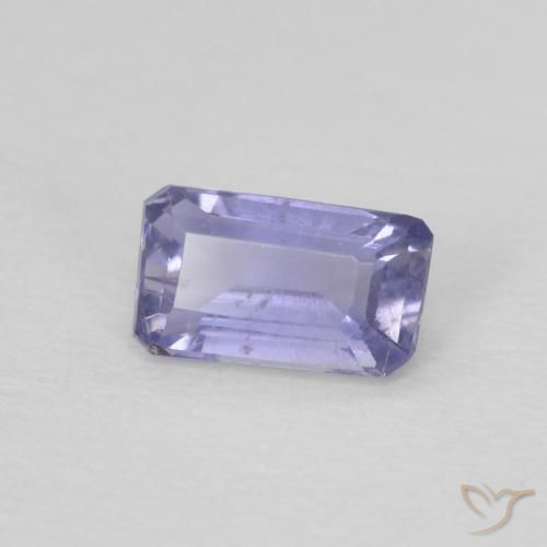 0.21 ct Blue Iolite Stone, Natural Iolite in Octagon Step Cut Shape for Sale