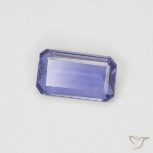 0.18 ct Violet Iolite Stone, Natural Iolite in Octagon Step Cut Shape for Sale