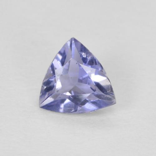 Iolite Violet Trillion 0,16 ct de Madagascar, Dimension 4 x 3,8mm, Pierre gemme naturelle Non traité, pureté vvs, 1 pièce de iolite trillion facet, dureté de Mohs de 7 à 7.5 convient aux bijoux de tous les jours, pierre de sagesse, Photo A